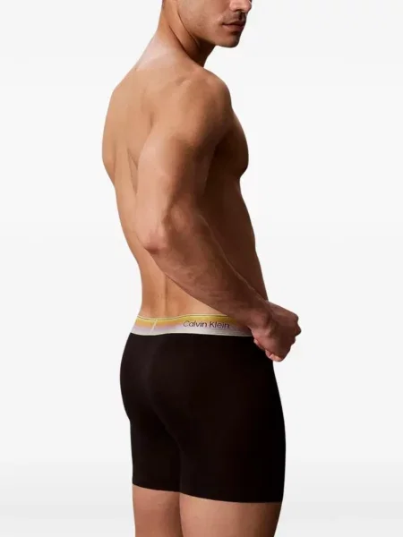 Boxeri Calvin Klein Underwear cu autograf negru
