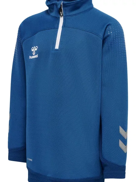 Bluza dresowa z półzamkiem Hummel Lead niebieska