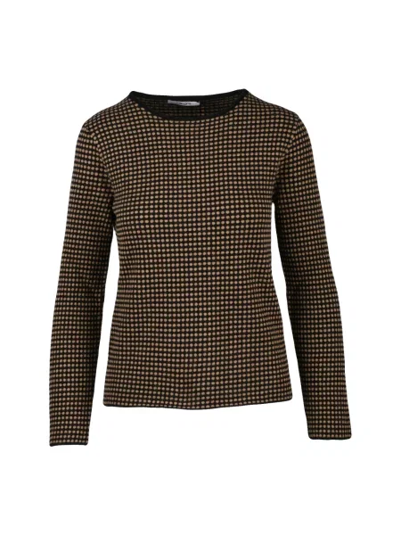 Sweter Kangra wełniany brązowy
