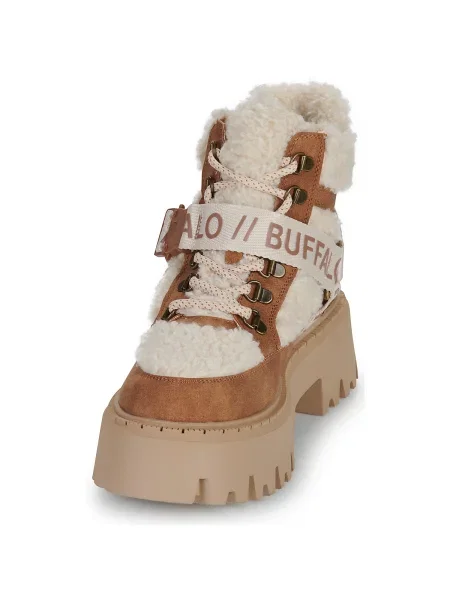 Pantofi Buffalo cu șireturi maro