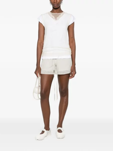 Tricou Simone Rocha din dantelă alb