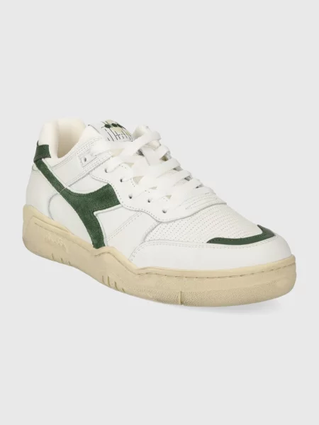Δερμάτινα αθλητικά παπούτσια Diadora Used άσπρο λευκό