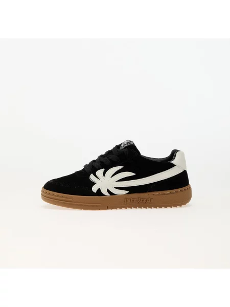 Sneakers Palm Angels Kids Palm Beach University Leather Black White EUR 36 fehér