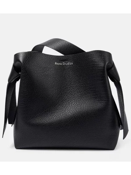 Geanta de piele Acne Studios din piele negru