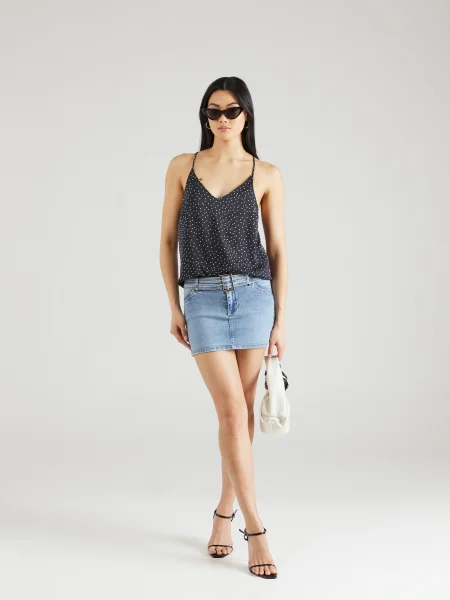ONLY Top ONLLENA MAYA negru alb