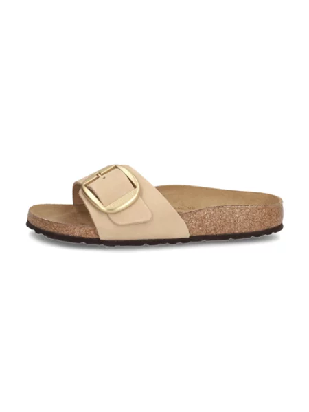 Pantofle Birkenstock s přezkou béžové
