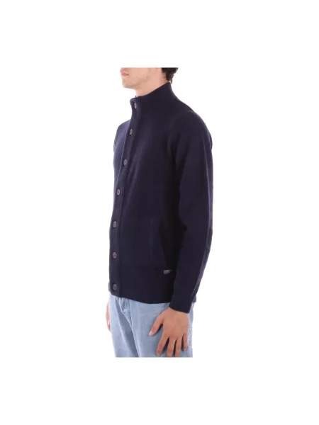 Kardigan ze stójką Essential PATCH Barbour granatowy