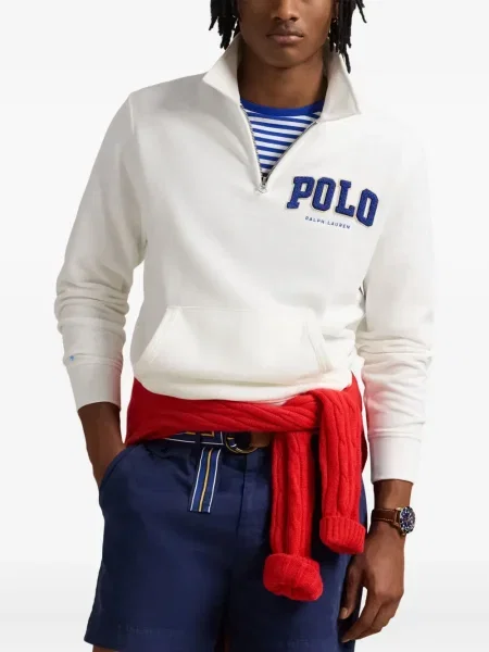 Tricou polo Polo Ralph Lauren cu dungi cu două rânduri de nasturi cu aplicații negru