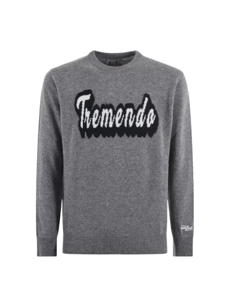 Sweter Mc2 Saint Barth z kaszmiru szary