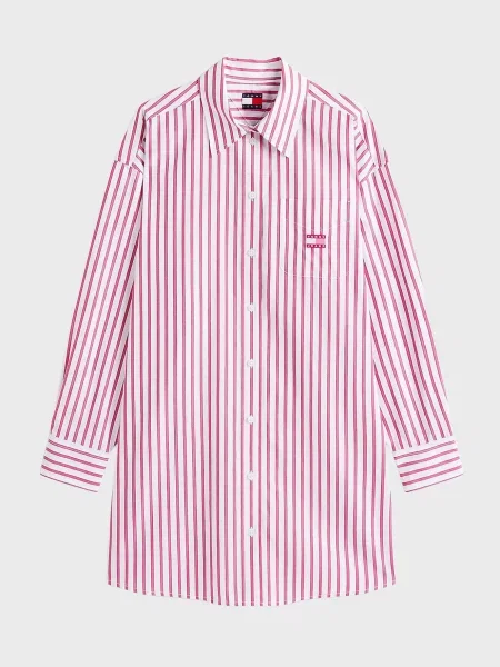 Мини джинсовое платье Tommy Jeans в полоску