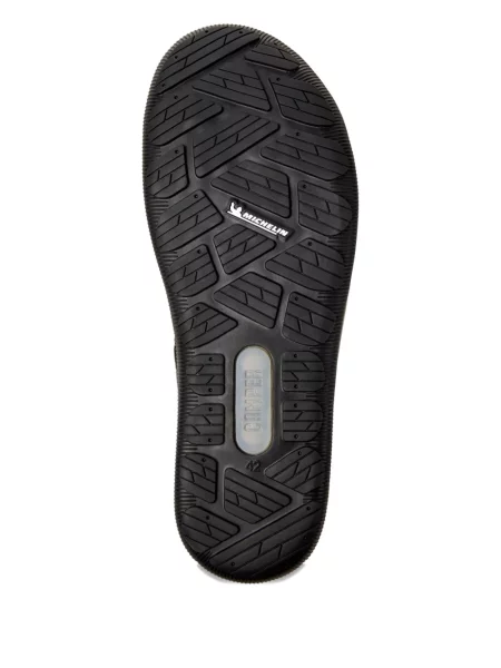 Δερμάτινα sneakers Camper με κορδόνια μαύρο