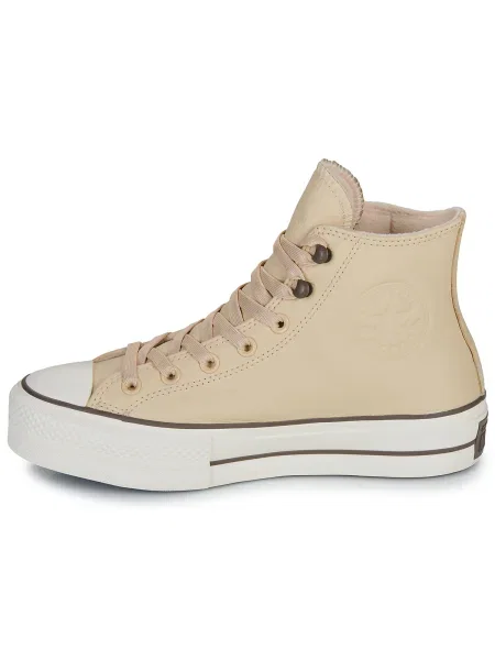 Pantofi Converse din piele bej