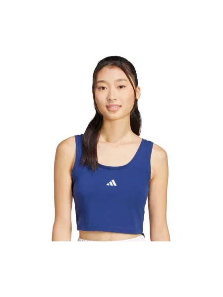 Adidas Top Essentials Small Logo Slim Fit tamnoplava