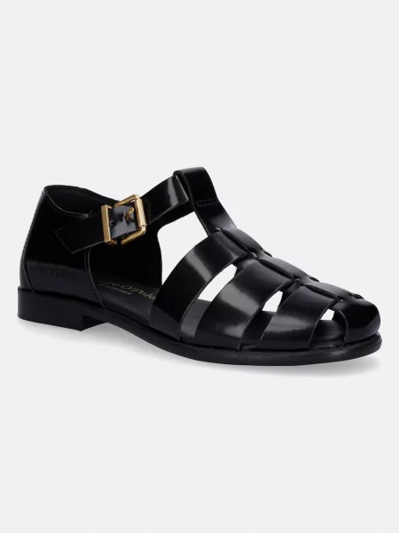 Marc O'Polo sandale de piele Fiona 3E negru