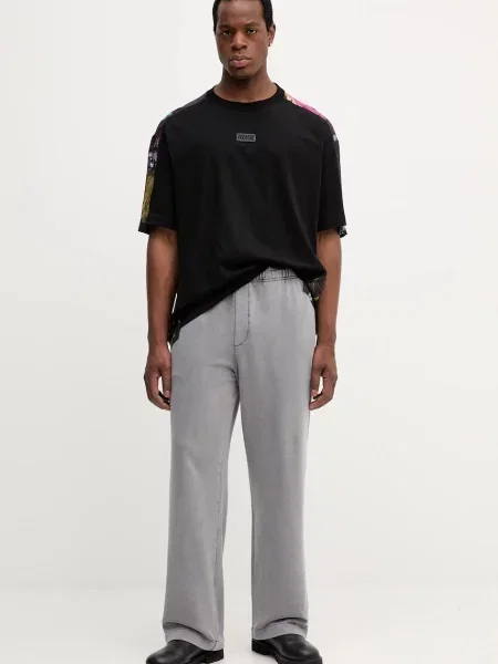 Спортивні штани Versace Jeans Couture з аплікацією сірий