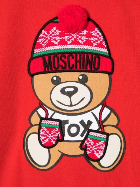 Sukienka dziecięca Moschino czerwona