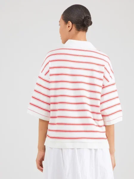 TOMMY HILFIGER Tricou roșu alb