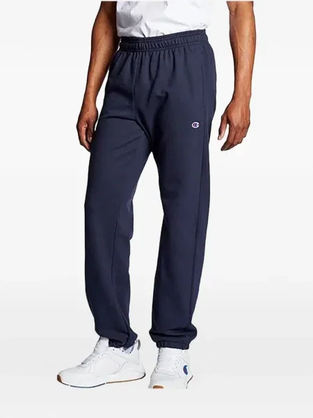 Pantaloni Champion alergare cu autograf albastru