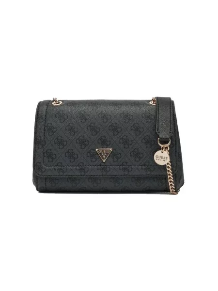 GUESS Torba preko ramena ANADELA 3 grafit / crna siva