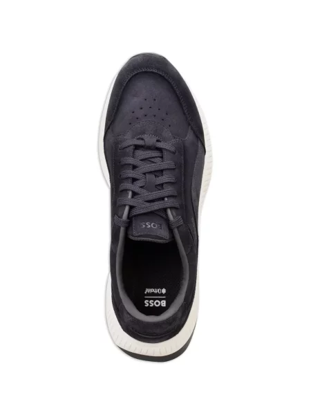 Szarvasbőr sneaker Boss kék
