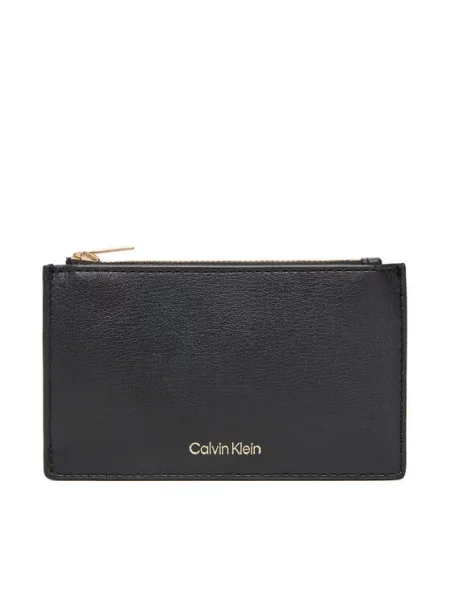 Portfel Calvin Klein z autografem czarny