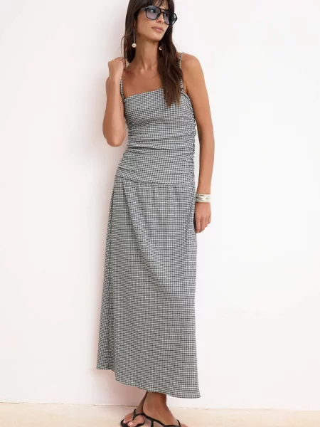 Trendyol Rochie de vară negru alb
