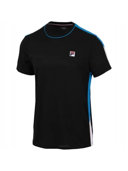 Koszulka tenisowa Fila T-shirt Gabriel czarna
