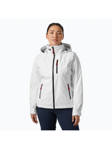 Női vitorlás kabát Helly Hansen Crew Hooded Midlayer fehér. Méret: S fehér