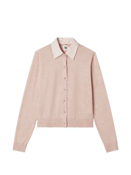 Gulerat cardigan B+ab roz