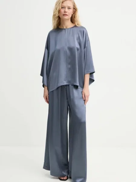 By Malene Birger bluzka CICIE gładka niebieski