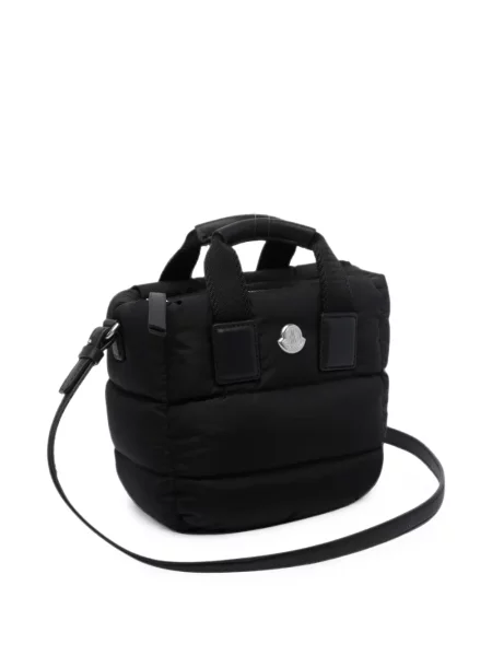 Matlasat geantă Moncler cu autograf negru
