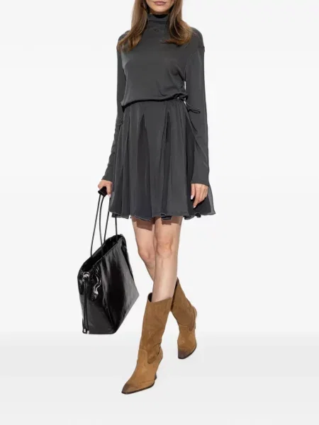 Rochie mini Diesel din șifon gri
