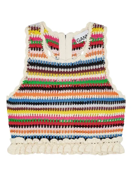 Cropp top Ganni albastru