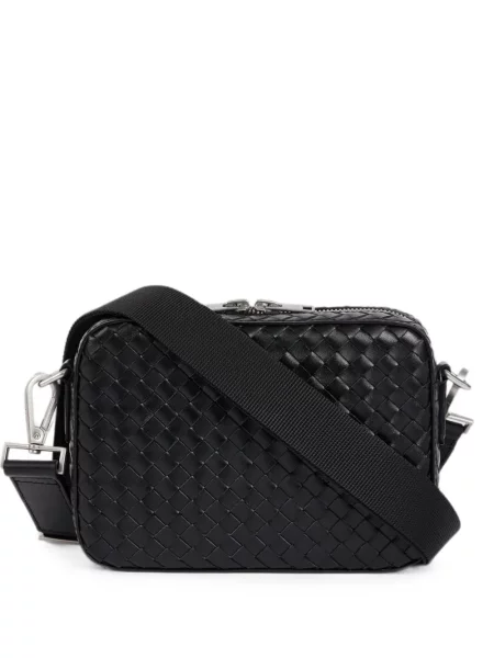 Geantă crossbody Sandro din piele negru