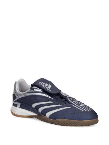 Pruhované slip on tenisky Adidas Campus s výšivkou bílé