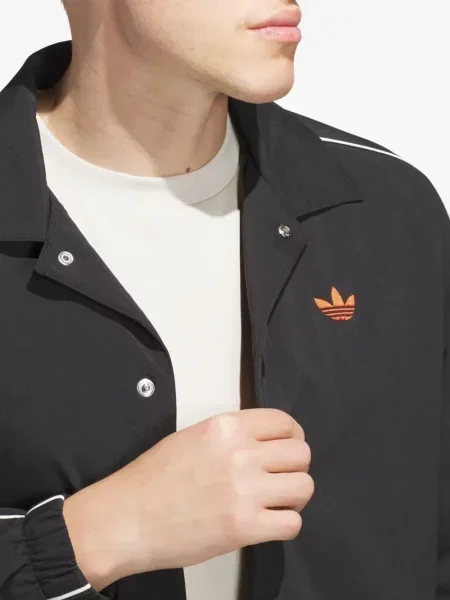 Pantaloni Adidas cu broderie negru