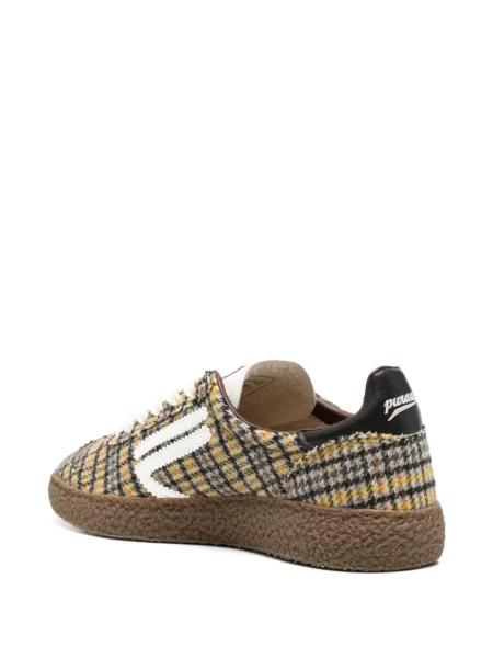 Kockás sneaker Puraai sárga