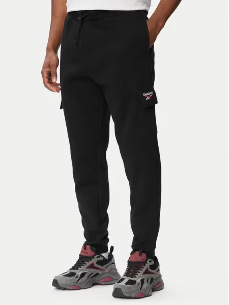 Teplákové kalhoty Reebok černé