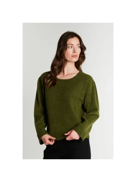 Dzianinowy sweter Rue De Femme zielony