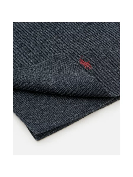 Szal Polo Ralph Lauren wełniana szara