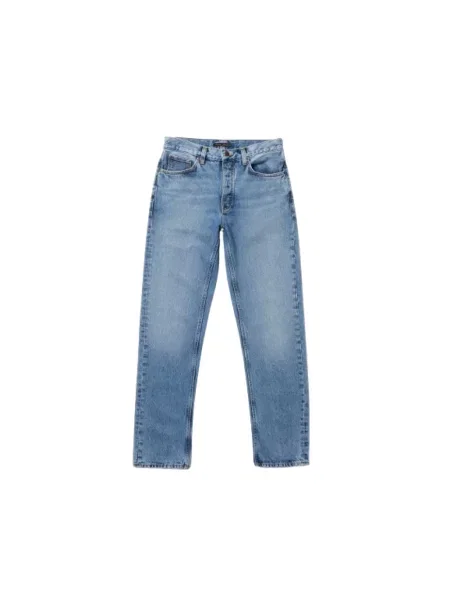 Jeansy straight leg Nudie Jeans retro niebieskie