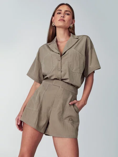 Willa Pantaloni Zimi taupe gri