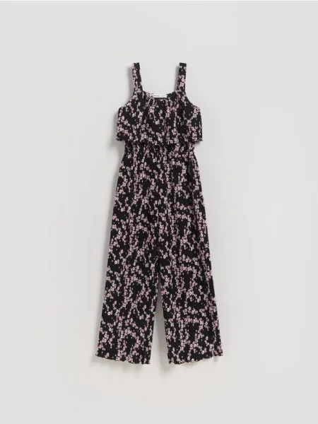Reserved Комбінезон з широкими штанинами чорний