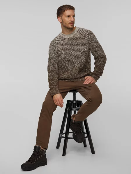 Sweter Hugo Boss wełniany beżowy