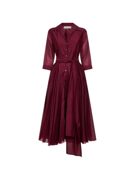 Sukienka koszulowa Blanca Vita garniturowa czerwona