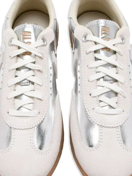 Sneakersy Converse do biegania na platformie srebrne