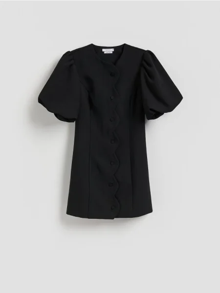 Reserved Sukienka z ozdobnymi czarny