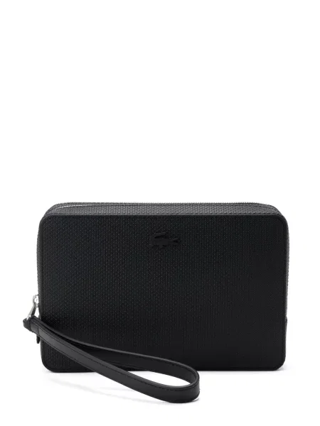 Geantă Lacoste din piele negru