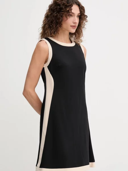 Платье мини Dkny клеш черное