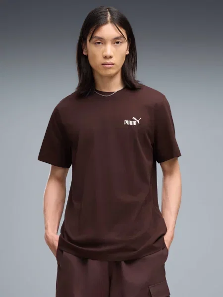 Футболка Puma с лого коричневая